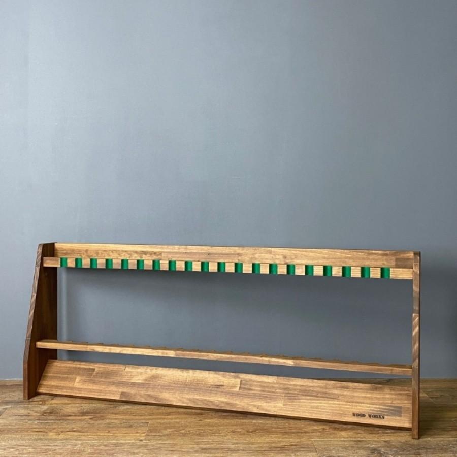 【2025年】高評価レビューアイテム特集 WOODWORKS ゴルフクラブスタンド 20本掛 (色：ブラウン)木製 ラウンド用品・アクセサリー