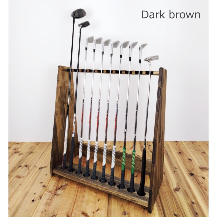 WOODWORKS ゴルフクラブスタンド10本掛け【ゴルフ練習 パターマット