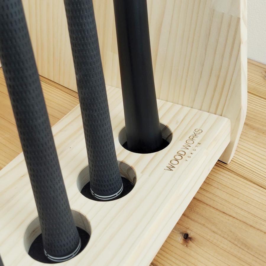 WOODWORKS ゴルフクラブスタンド10本掛け【ゴルフ練習 パターマット