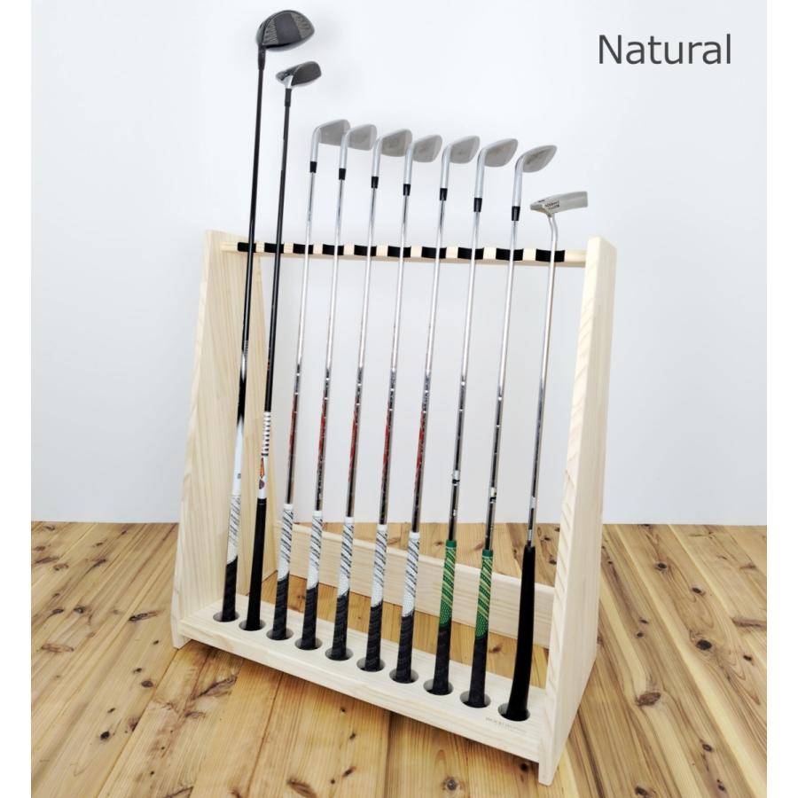WOODWORKS ゴルフクラブスタンド10本掛け【ゴルフ練習 パターマット