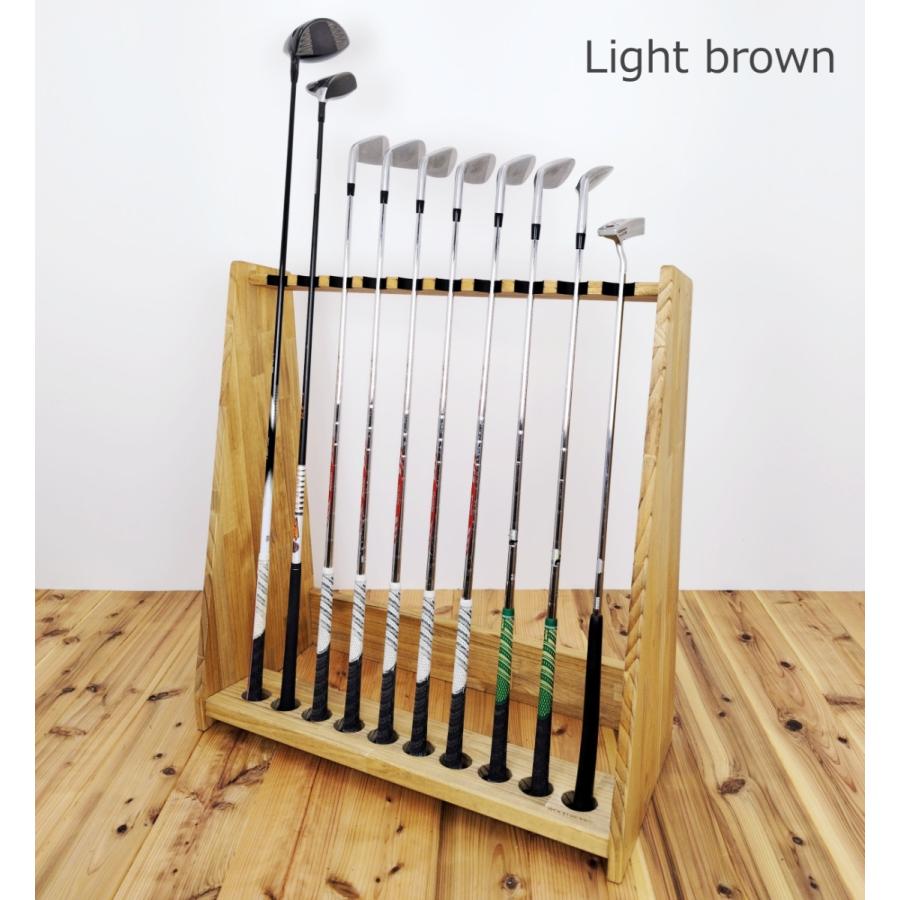 WOODWORKS ゴルフクラブスタンド10本掛け【ゴルフ練習 パターマット