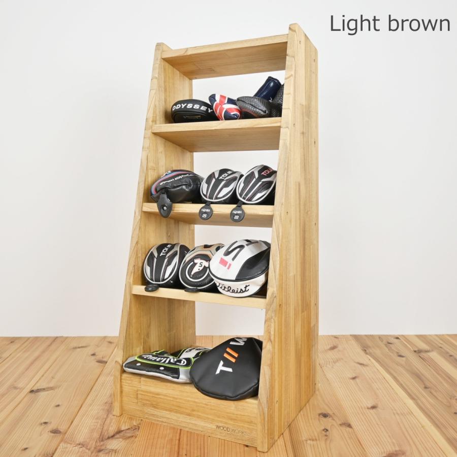 WOODWORKS ヘッドカバー＆マルチ収納ラック【ゴルフ練習 パターマット