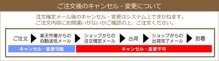 ご注文後のキャンセル・ご変更について