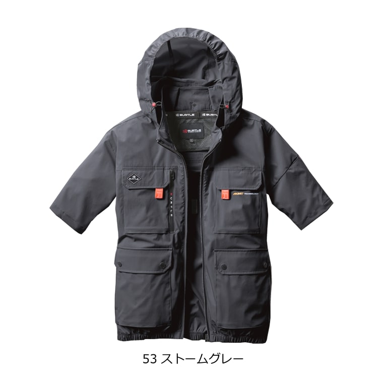 【2025年モデル】 2枚セット　SIZE:L 半袖BURTLE AC2036 BURTLE（バートル） 2025年 エアークラフト 空調 ジャケット フード