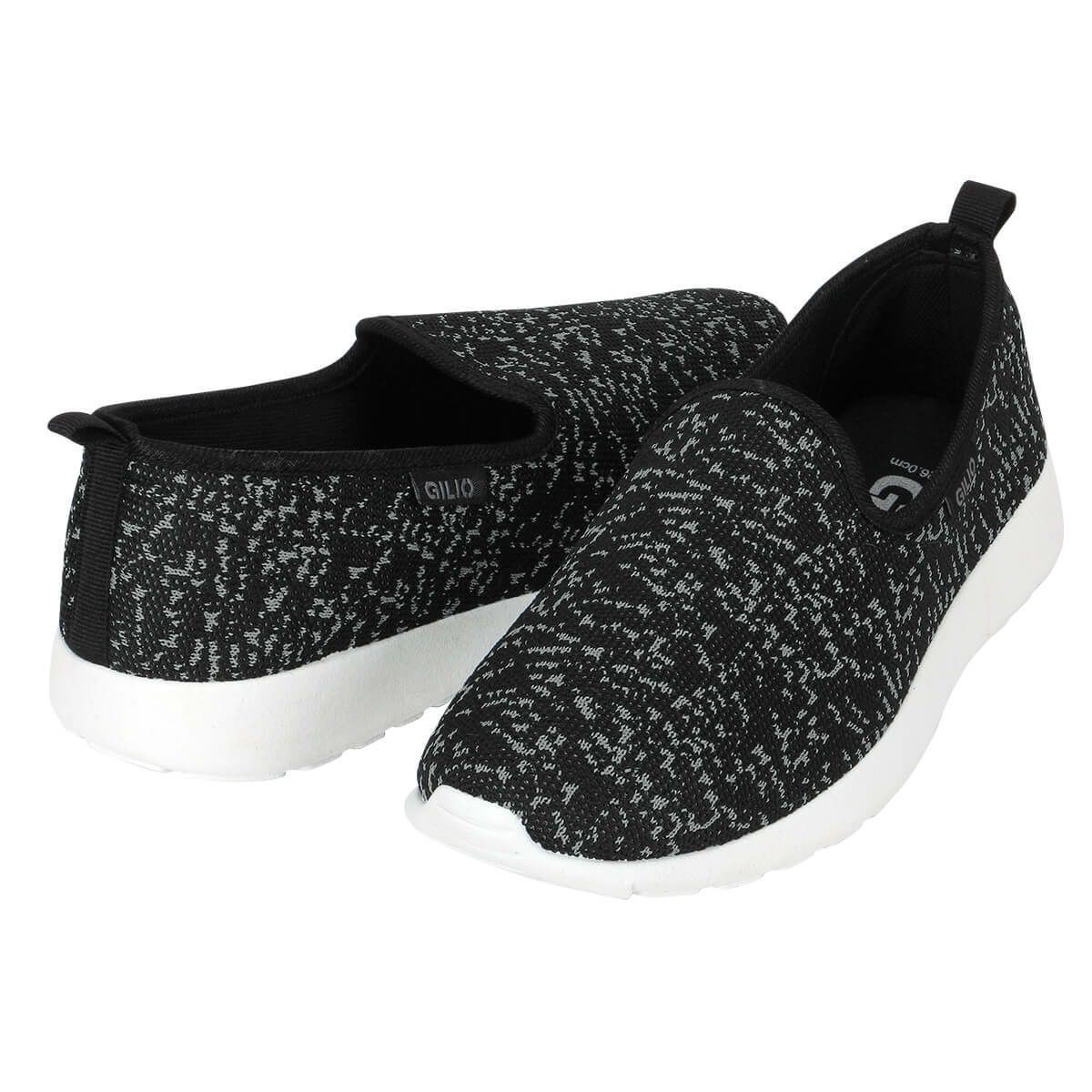 スニーカー オフィス 室内 室内履き メンズ レディース ソール 柔らかい ローカット 大きいサイズ 通気性 ニット 軽い 軽量 6408 GILIOワークシューズ | カジメイク | 03