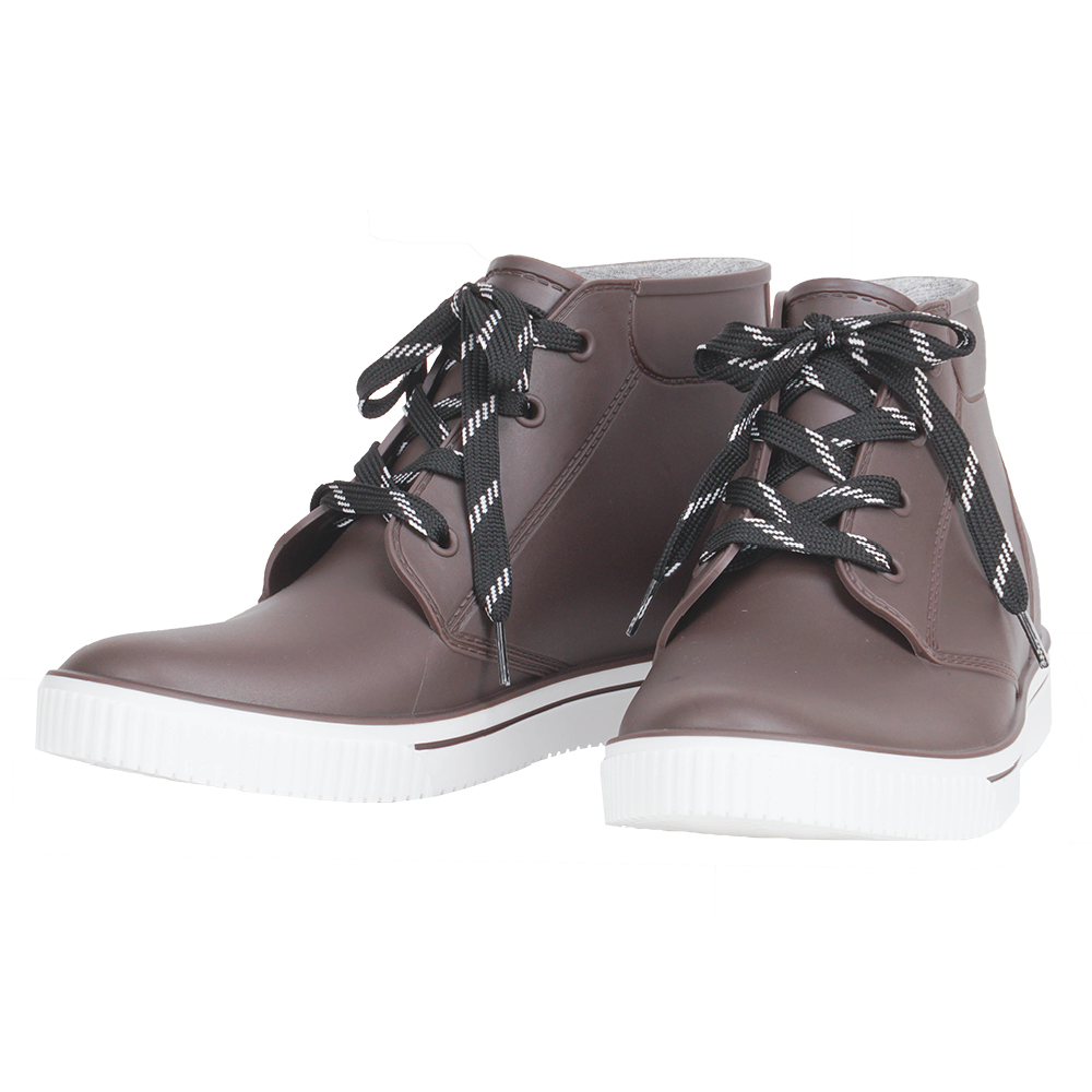 レインブーツ メンズ ショート 長靴 おしゃれ 防水 レースアップ 通学 通勤 自転車 ワークブーツ アウトドア 6438 レインパス | カジメイク | 01