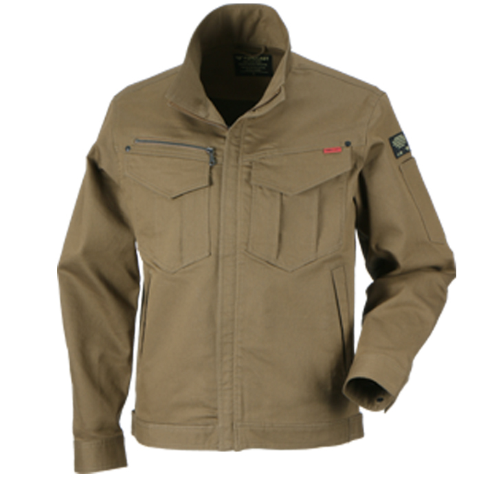 作業着 作業服 オールシーズン ジャンパー メンズ 長袖 ユニフォーム 作業服 ブルゾン 制服 仕事 仕事着 日用大工 TCストレッチブルゾン 6770 | カジメイク | 01