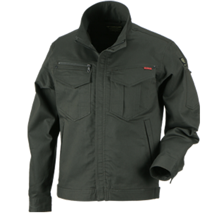 作業着 作業服 オールシーズン ジャンパー メンズ 長袖 ユニフォーム 作業服 ブルゾン 制服 仕事 仕事着 日用大工 TCストレッチブルゾン 6770 | カジメイク | 03