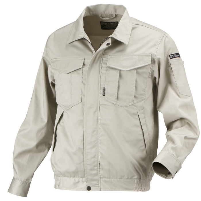 作業服 作業着 オールシーズン ジャンパー メンズ 長袖 ユニフォーム 農業 ブルゾン 制服 仕事 仕事着 日用大工 Ｔ/Ｃブルゾン 6800 | カジメイク | 01