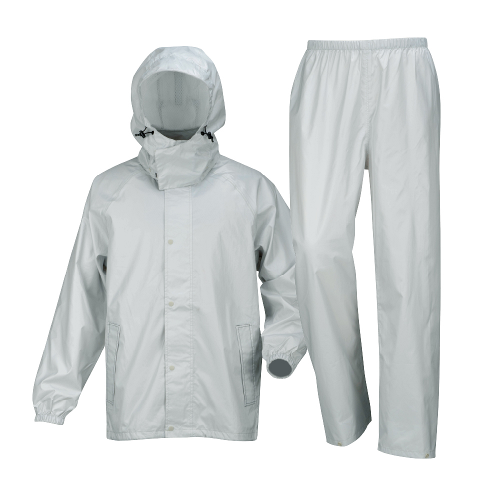レインスーツ メンズ 上下 自転車 作業用 合羽 防水 透湿 通勤 通学 カッパ 雨具 7542 ダブルベンチレーションレインスーツ | カジメイク | 04