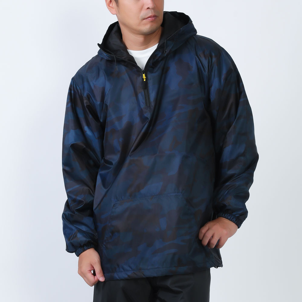 防寒着 メンズ アウター ジャンパー 中綿 キルト ブルゾン プリント 柄 作業服 作業着 防寒 冬用 暖かい あったかい 8330 プリントセミキルトヤッケNX | カジメイク | 01