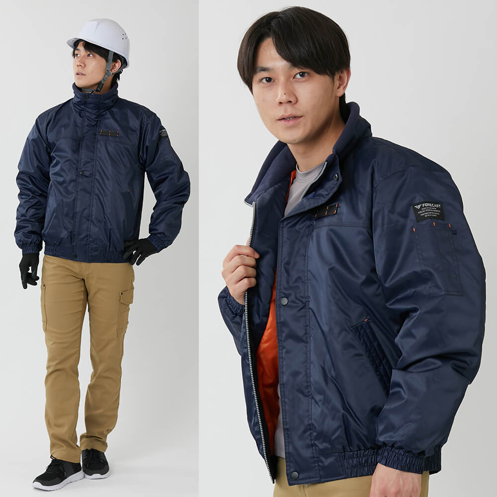 防寒着 メンズ 作業着 ジャンパー ブルゾン 作業服 軽量 中綿 ジャケット 仕事着 ドカジャン 8380 ウィンターソルジャーブルゾン | カジメイク | 01