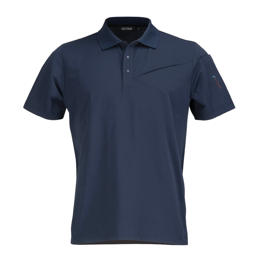 半袖 メンズ 夏 通気性 メッシュ構造 速乾 吸水速乾 消臭 ストレッチ 作業着 アウトドア AIR FEEL TECH 半袖ポロシャツ 8759 | カジメイク | 01