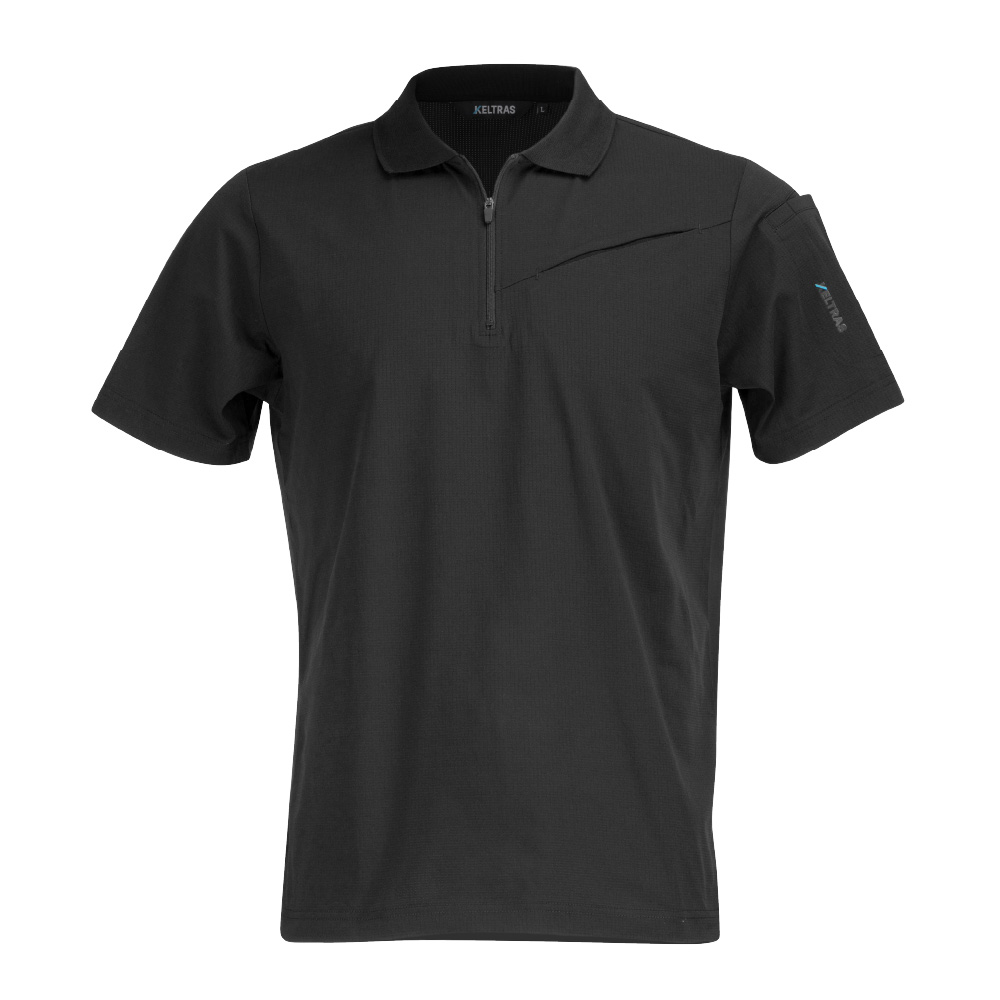 半袖 メンズ 夏 春夏 通気性 メッシュ 速乾 吸水速乾 消臭 ストレッチ 作業着 涼しい 熱中症対策 ドライ ワークウェア AIR FEEL TECH 半袖ジップアップ 8761 | カジメイク | 03