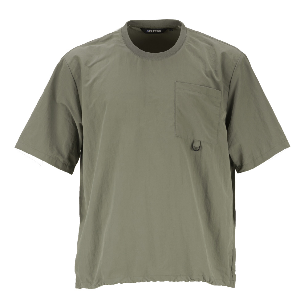 Tシャツ 作業着 夏用 メンズ 半袖 涼しい 吸汗速乾 防シワ ストレッチ シャツ クルーネック 作業服 夏 涼しい UVカット 8857 タスランクロスTシャツ | カジメイク | 02