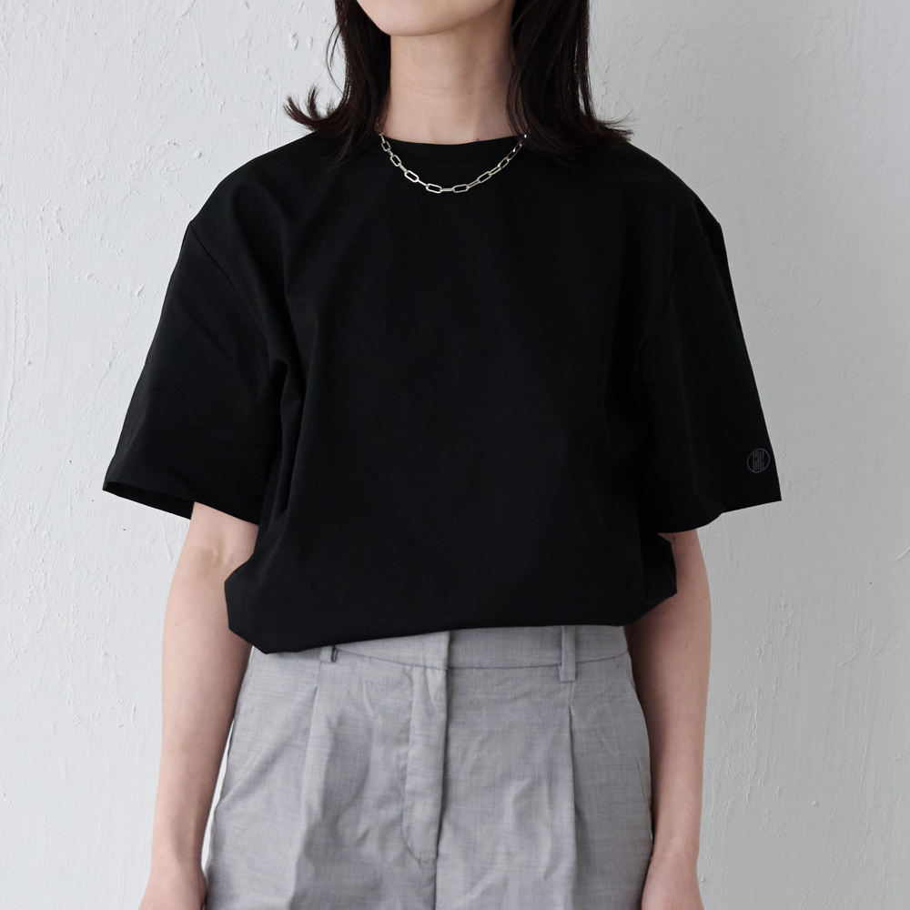 Tシャツ レディース 半袖 汗染み防止 防汚加工 UVカット UPF50+ UV対策 紫外線対策 シンプル ゆったり 体型カバー 形態安定 AH-1000 レディース半袖Tシャツ | AME TO HARE | 02