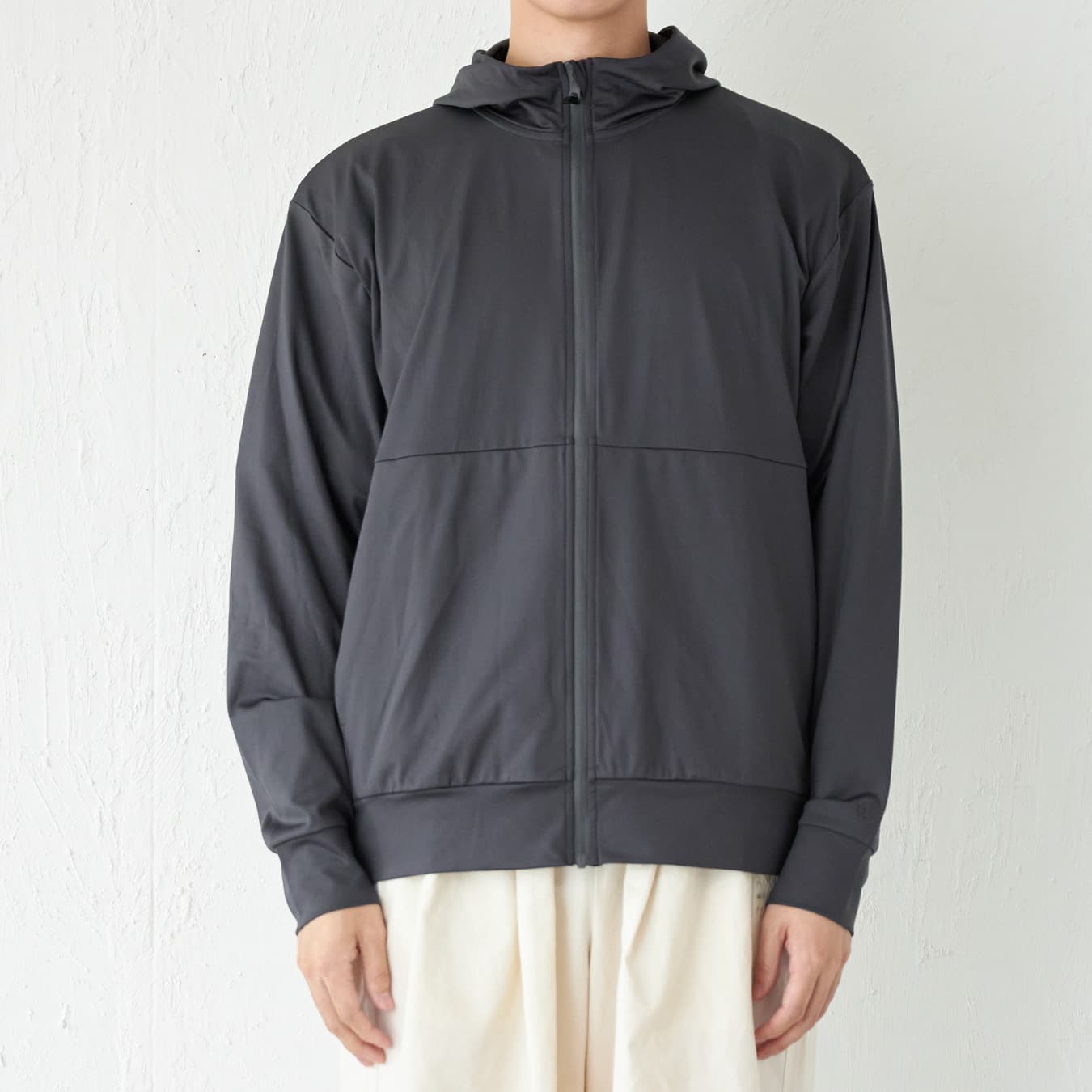 UVカット パーカー メンズ 長袖 UPF50+ UV UV対策 紫外線対策 花粉防止 シンプル 指穴 顔まで AH-1008 メンズUVパーカー | AME TO HARE | 01