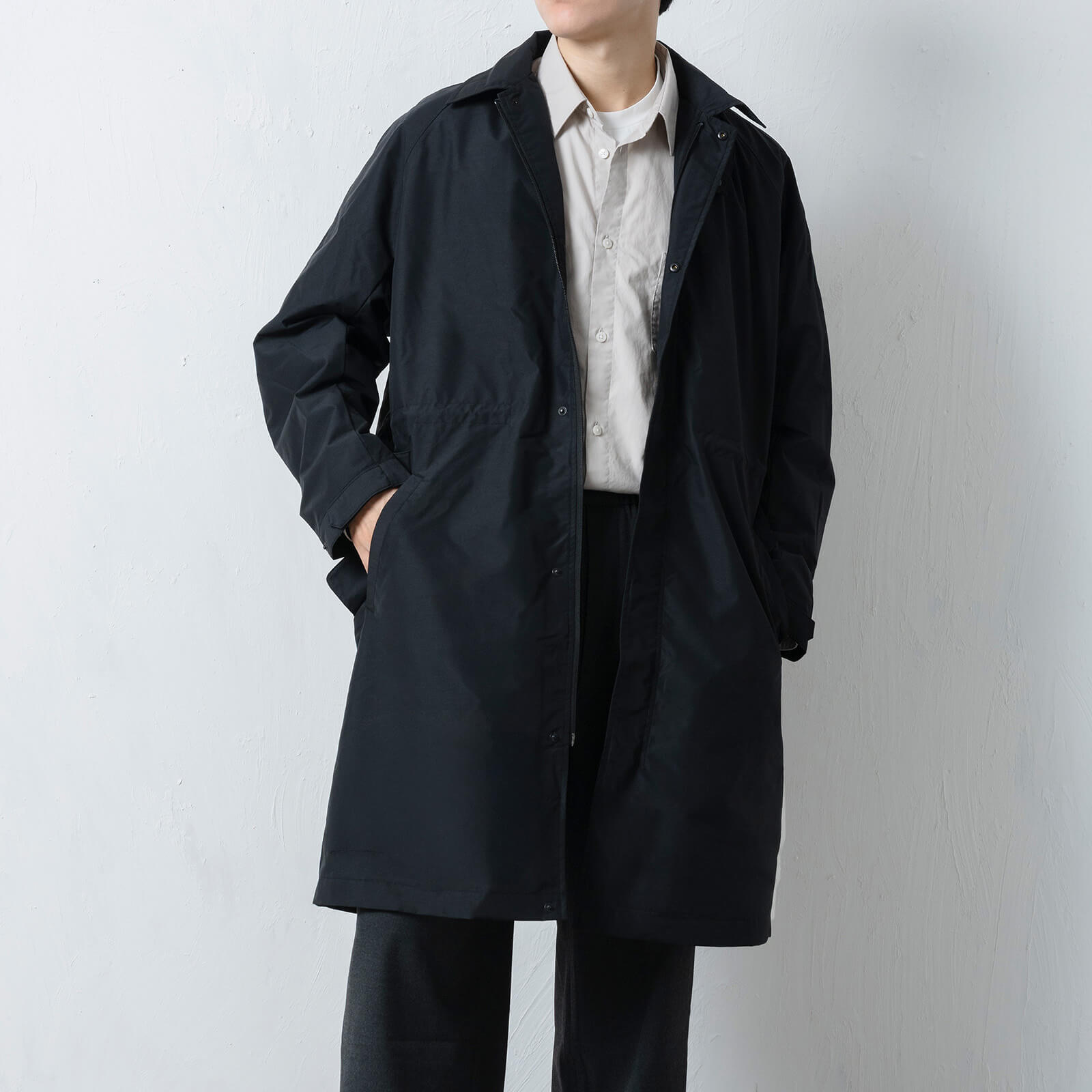 ステンカラーコート メンズ 冬 防寒 防水 コート 防水コート アウター 秋冬 防風 裏起毛 雨 雪 暖かい ビジネス カジュアル AH-1017 ウォームステンカラーコート | カジメイク | 02