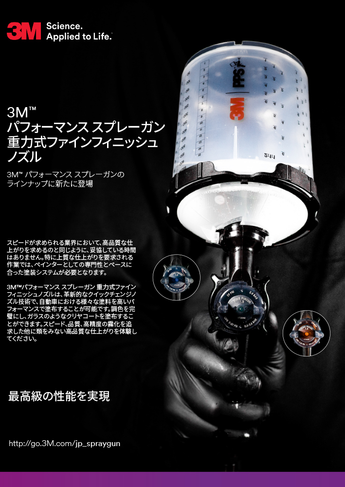 3M スリーエム 26914 パフォーマンススプレーガン用 重力式 ファイン