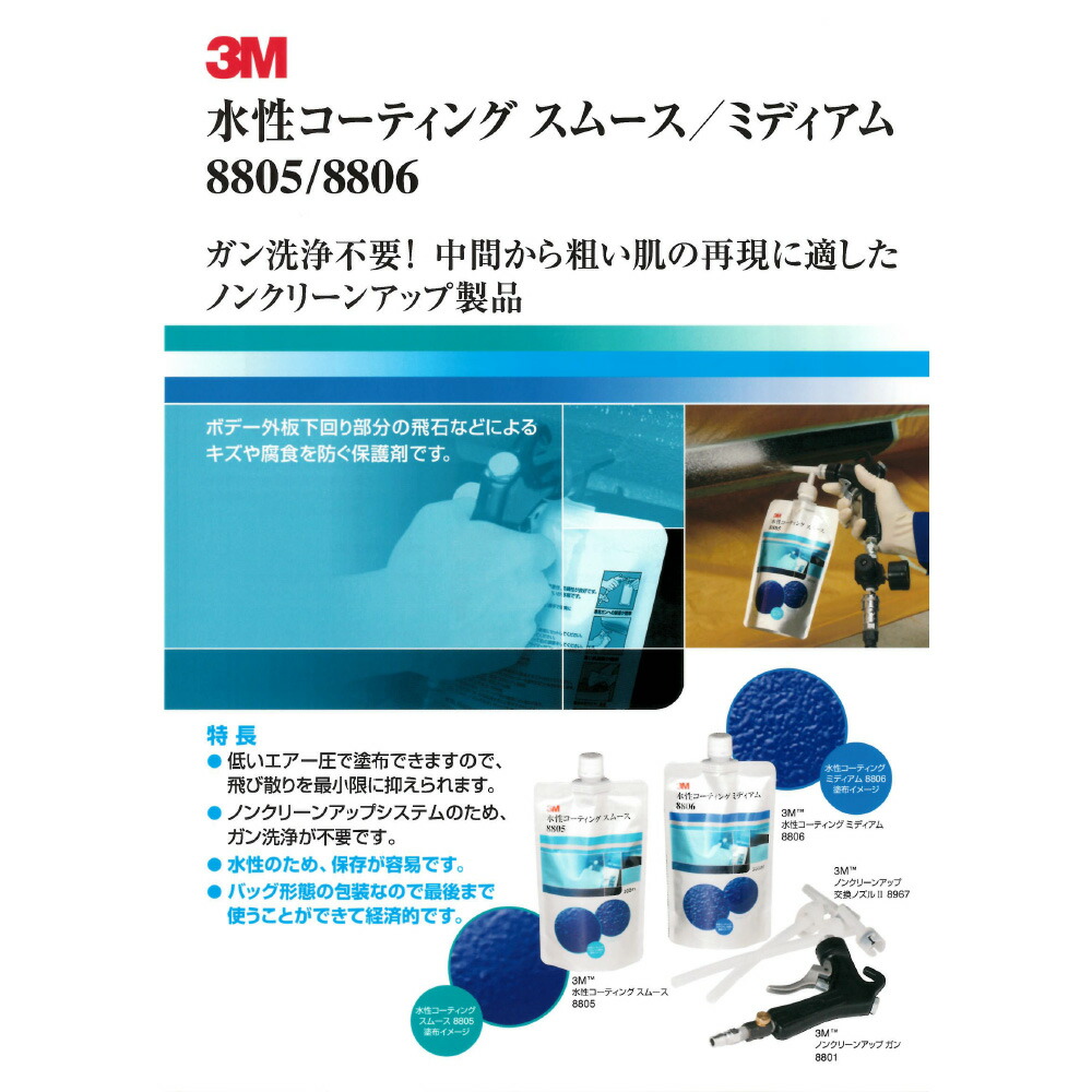 3M スリーエム 8806 水性コーティング ミディアム 300ml ノズル3本付 1