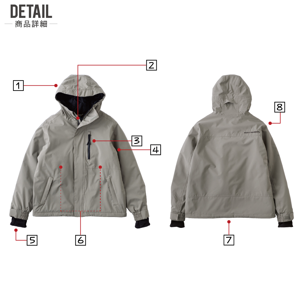 グレイスエンジニアーズ 防寒ジャケット GE-751
