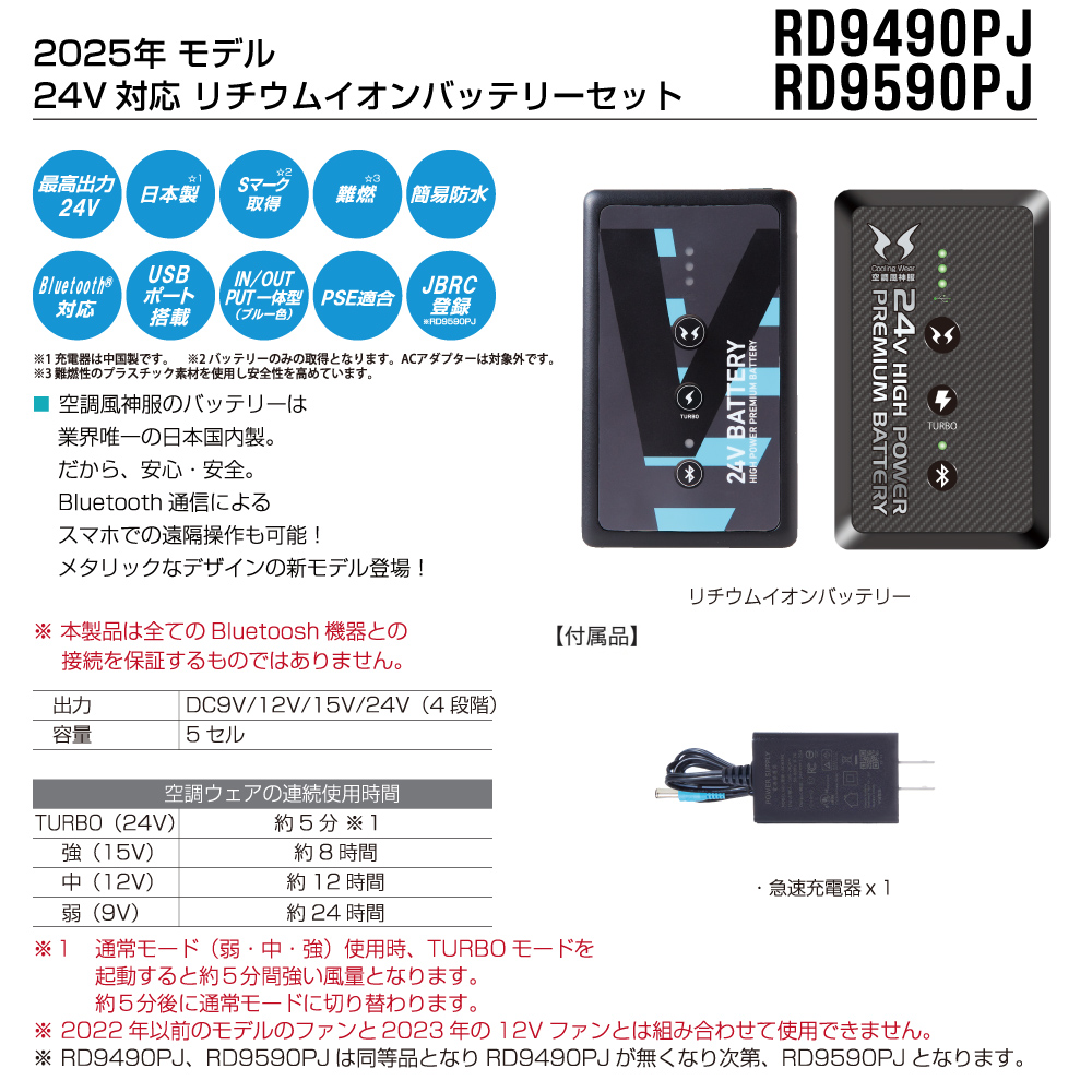 サンエス 空調風神服 KF91490G