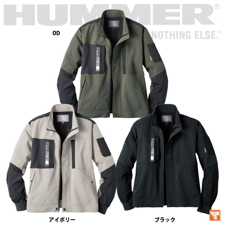 つき アタックベース ハマー ジャケット ストレッチ スリム ブルゾン