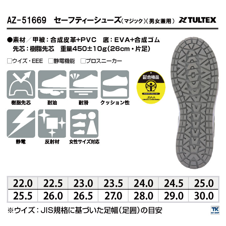 セーフティシューズ 安全靴 樹脂先芯 耐油 耐滑 静電 クッション性 