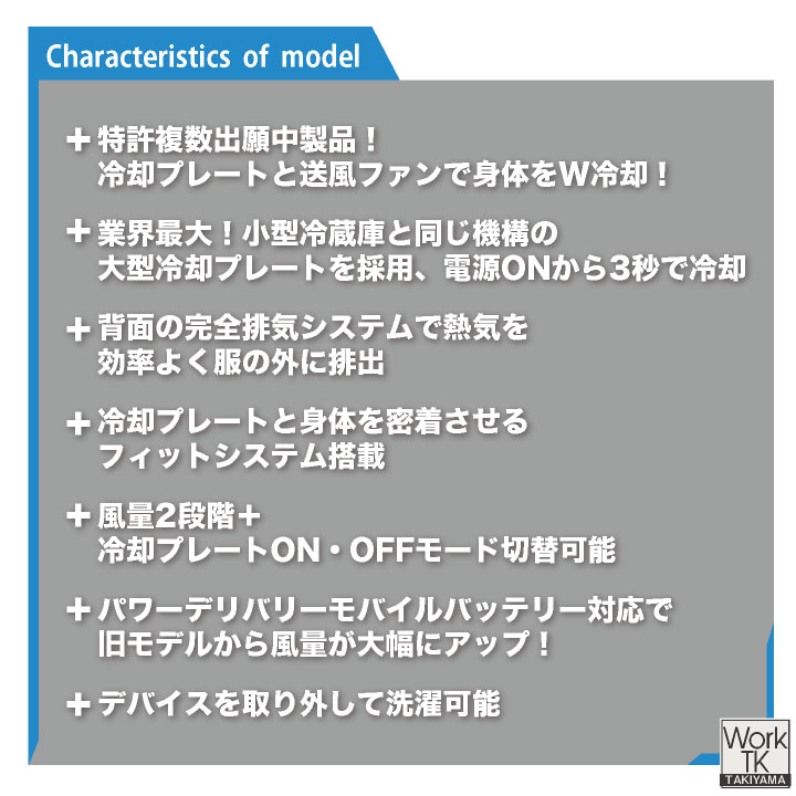 ビッグボーン 冷蔵服 ベスト ペルチェ ファン 大容量 バッテリー 20000mAh 冷却ウェア 空調作業服 空調ウェア 春夏 涼しい 暑さ対策 熱中症対策 bb-th605-set | bigborn | 10