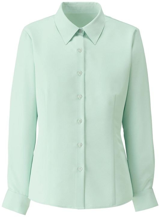 ブラウス シャツ 長袖 無地 ボンマックス 事務服 制服 ユニフォーム フォーマル おしゃれ オフィス 長袖ブラウス BONMAX bm-rb4165 | ボンマックス（ユニフォーム） | 01