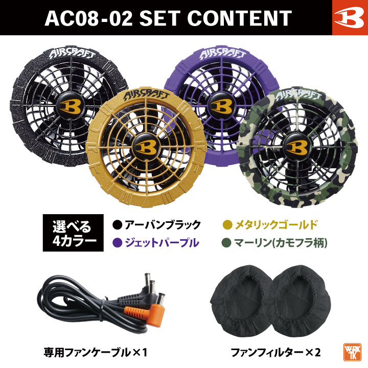 BURTLE（バートル） ファンユニット 単品 22V対応 エアークラフト