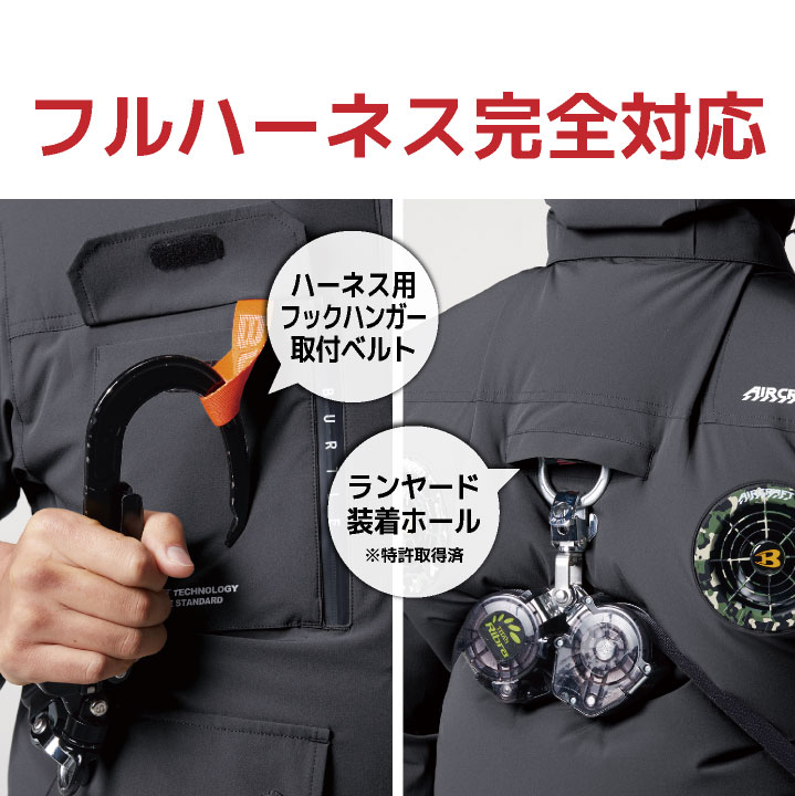 BURTLE（バートル） 24V セット ハイバックファン 半袖 ブルゾン