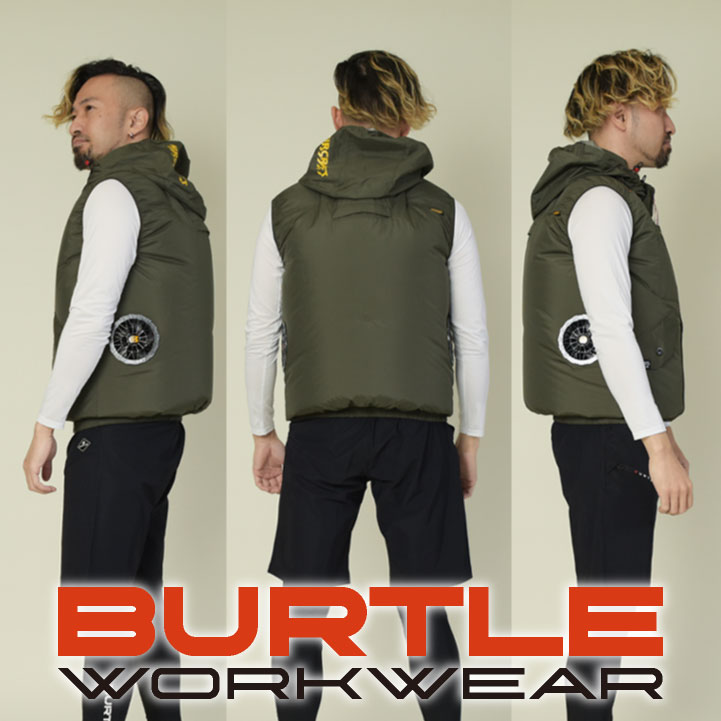 BURTLE（バートル） 空調作業服 ACベスト エアークラフト 春夏 メンズ