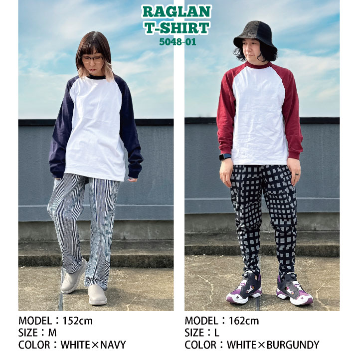 ユナイテッドアスレ 春夏 秋冬 5.6オンス ラグラン Tシャツ 綿100