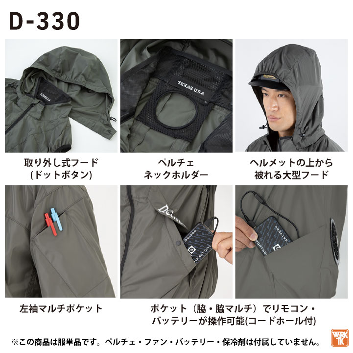 ディッキーズ 空調作業服 半袖ブルゾン Dickies 春夏 メンズ