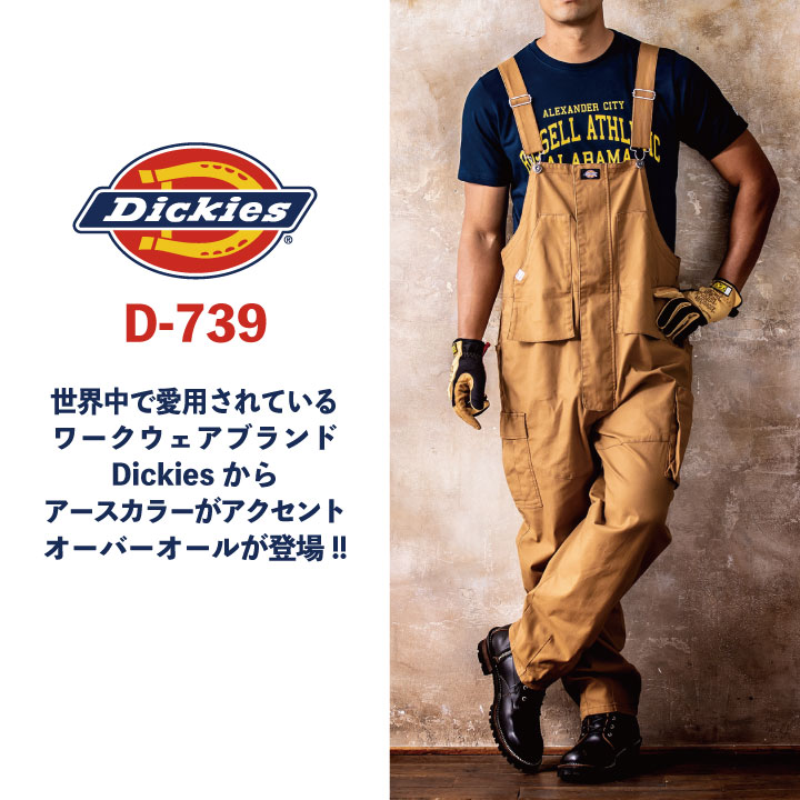 Dickies（ディッキーズ） ストレッチ オーバーオール サロペット
