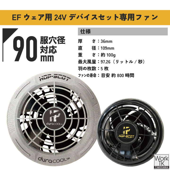 duracool バッテリー扇風機セット S992007 新品未開封　空調服　2 CUC HOT-SCOT 空調作業服 24Vファンバッテリーセット 春夏 メンズ