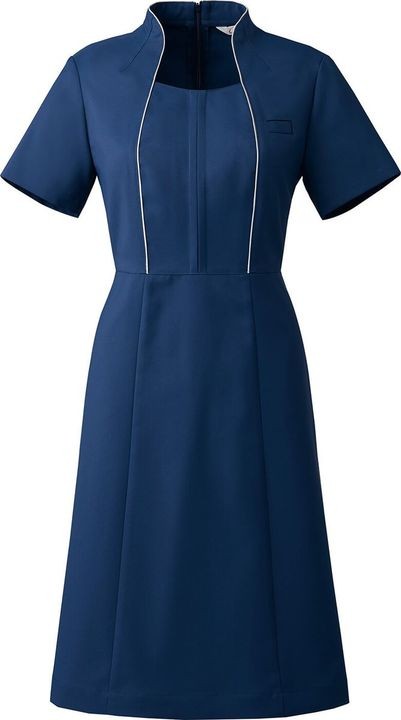 Calala キャララ CL-0181 ワンピース 制服 ユニフォーム 医療 エステ 介護 事務 受付 チトセ 半袖 ct-cl0181 | ブランド登録なし | 02