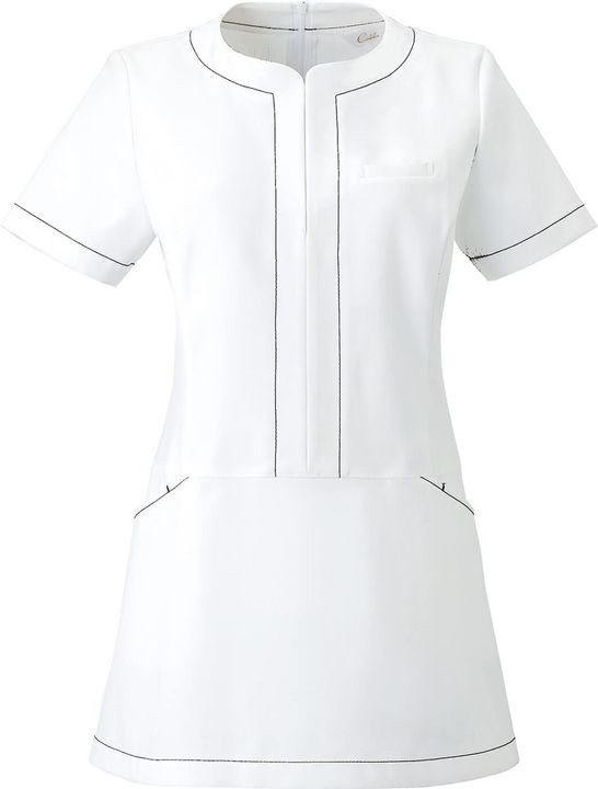 キャララ CL-0182 チュニック 制服 ユニフォーム 医療 エステ 介護 事務 受付 チトセ Calala 半袖 ct-cl0182 | ブランド登録なし | 01