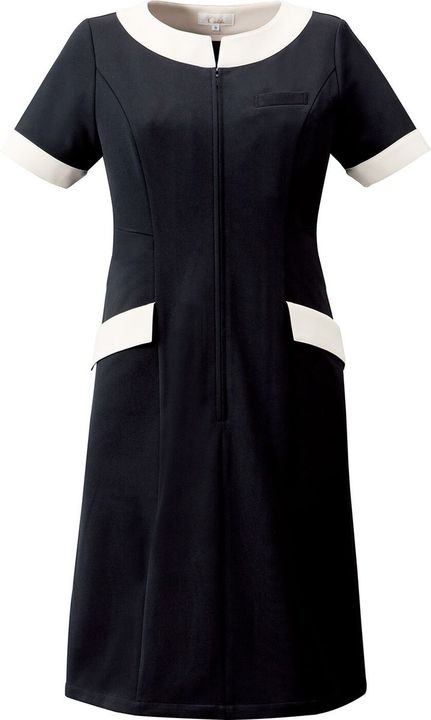 Calala キャララ CL-0240 ワンピース 制服 ユニフォーム 医療 エステ 介護 事務 受付 チトセ 半袖 ct-cl0240 | ブランド登録なし | 02