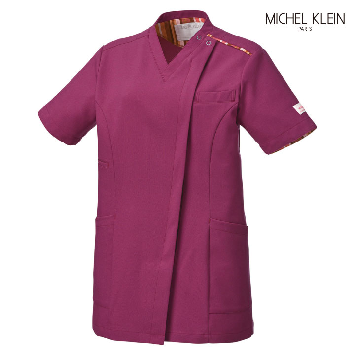 ミッシェルクラン MK-0002 ファスナースクラブ 制服 ユニフォーム 医療 エステ 介護 事務 受付 チトセ スクラブ MICHEL KLEIN 半袖 ct-mk0002 | チトセ | 13