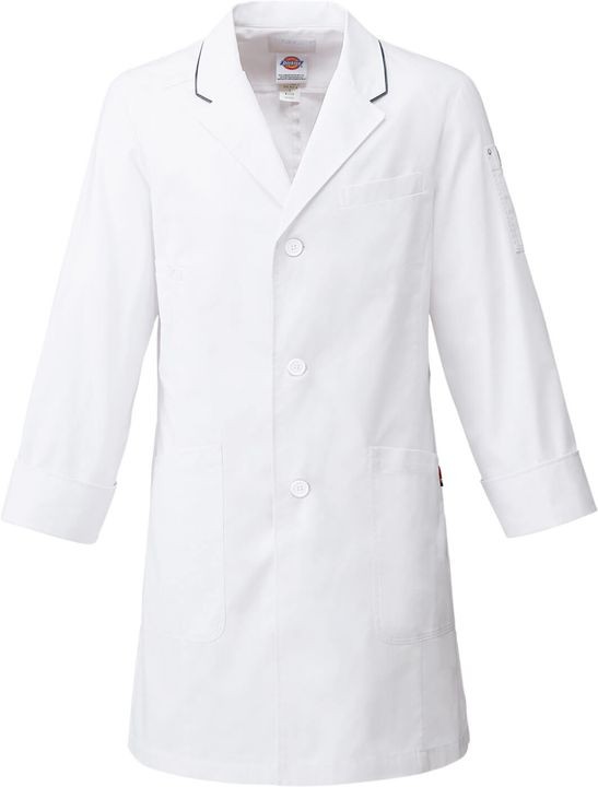 ディッキーズ ドクターコート メンズ 白衣 医療用 病院 クリニック 歯科衛生士 薬剤師 薬局 動物病院 獣医 医師 研究室 Dickies フォーク 長袖 fo-1538pp | Dickies | 01