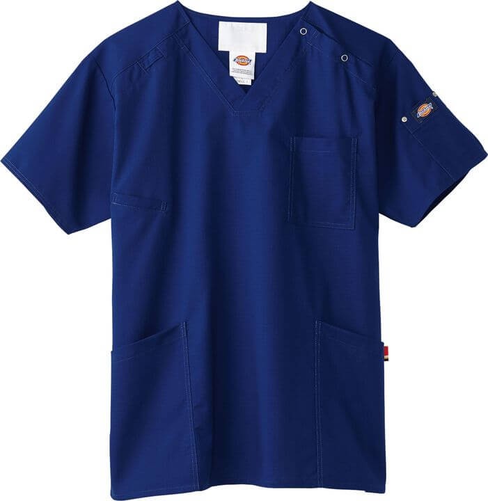 ディッキーズ スクラブ 白衣 手術衣 医療用 看護師 病院 クリニック 獣医 動物病院 整骨院 リハビリ 介護 メンズ レディース Dickies フォーク 半袖 fo-7045sc | Dickies | 01