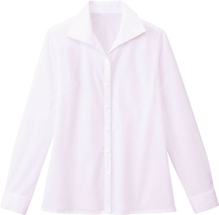 長袖ブラウス レディース イタリアンカラー 事務服 シャツ スーツ nouvo ヌーヴォ フォーク オフィスウェア フォーマルウェア 制服 fo-fb75529 | ブランド登録なし | 03