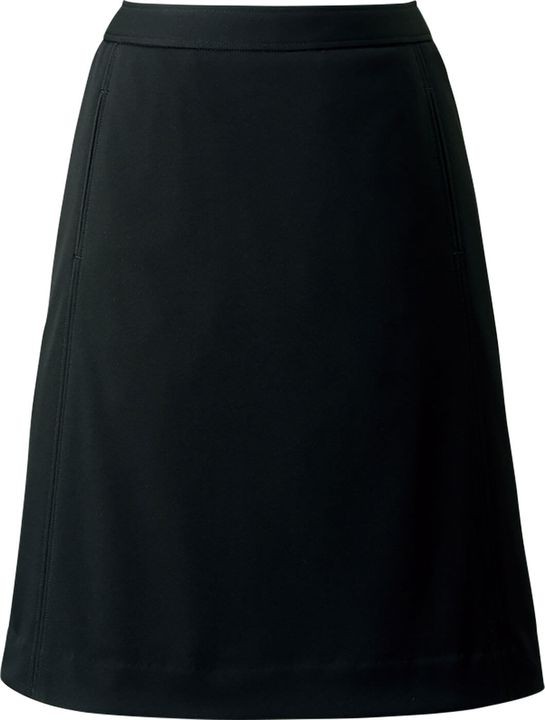 切替Aラインスカート レディース ひざ丈 ニット 制服 事務服 スーツ