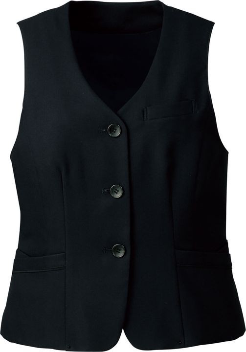 ベスト レディース 二重ポケット ストレッチ nouvo ヌーヴォ フォーク オフィスウェア フォーマルウェア 制服 事務服 スーツ fo-fv36298 ベスト レディース 二重ポケット ストレッチ nouvo ヌーヴォ フォーク