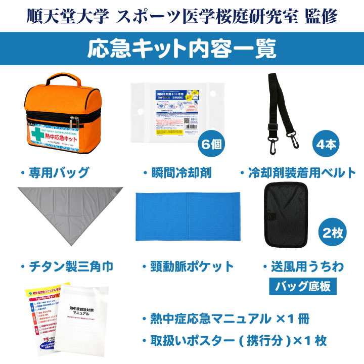 医学専門医監修) 熱中症 応急処置 キット 熱中症対策グッズ 応急セット