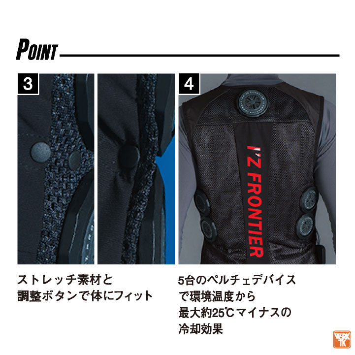 I'Z FRONTIER アイズフロンティア ペルチェベスト フルセット
