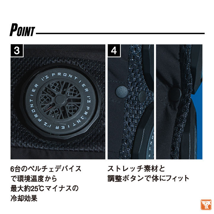 I'Z FRONTIER アイズフロンティア ペルチェベスト フルセット