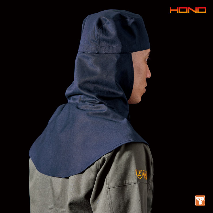 HOOH（鳳皇） 村上被服 難燃 溶接帽 頭巾 綿100％ ツバなし 丈長 たれ